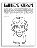 KATHERINE PATERSON Coloring Page | Library Art | Bulletin 