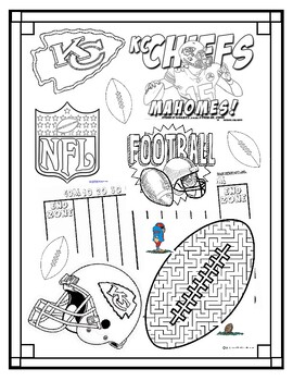 Kc Chiefs Coloring Page Kansas City Football Mahomes Use In Sub Plan