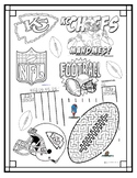 KC Chiefs Coloring Page (Kansas City football - Mahomes)  