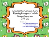 KCC Rhyming Whole Group Assessment (KRF 2a)