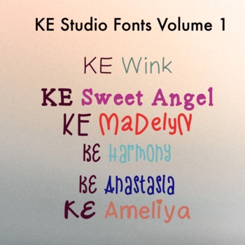 Preview of KE Studio Fonts: Volume 1
