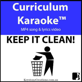 Preview of 'KEEP IT CLEAN!' (Grades K-7) ~ Curriculum Song Video l Distance Learning