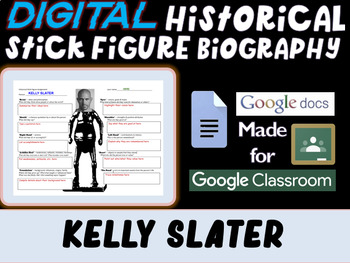 Preview of KELLY SLATER Digital Stick Figure Biography
