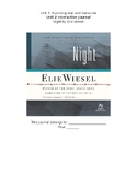 KEY Interactive Journal for Night by Elie Wiesel