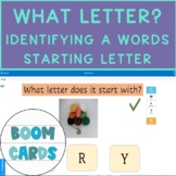 KG ABC Identifying Items & Starting Letters Boom Cards