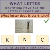 KG ABC Identifying Items & Starting Letters Digital Lesson