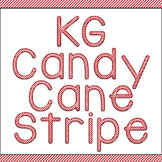 KG Candy Cane Stripe Font: Personal Use