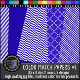 Patterned Papers: KG Color Match Papers Set One