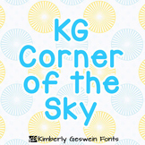 KG Corner of the Sky Font: Personal Use