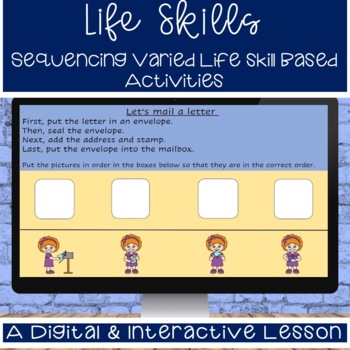 Preview of KG Daily Living/ Life Skills Based Tasks Sequencing Digital and Printable Unit