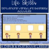 KG Daily Living/ Life Skills Based Tasks Sequencing Digita