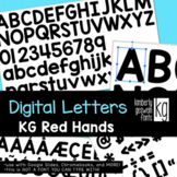 KG Digital Letters: KG Red Hands for Google Drive