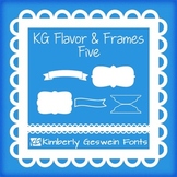 KG Flavor And Frames Five Font: Personal Use