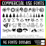 KG Fonts Bundle: Doodle Collection * Commercial Use * Chri