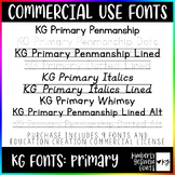 KG Fonts Bundle: PRIMARY Collection * Commercial Use * Ele