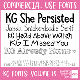 KG Fonts Bundle: Volume 18 * Commercial Use * Educational Fonts