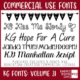 KG Fonts Bundle: Volume 31 * Commercial Use * Creative Kid Fonts