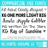 KG Fonts Bundle: Volume 33 * Commercial Use * Playful Kid Fonts