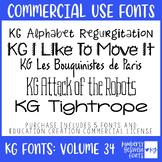 KG Fonts Bundle: Volume 34 * Commercial Use * Creative Kid Fonts