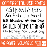 KG Fonts Bundle: Volume 35 * Commercial Use * Whimsical Fonts