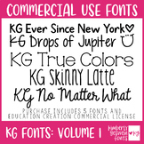 KG Fonts Bundle: Volume 1 * Commercial Use * Cute Classroom Fonts
