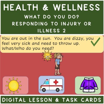 Preview of KG Health & Wellness Identify Needs to Medical Scenarios Digital Lesson & Task 2