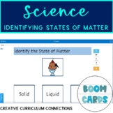 KG Identifying States Of Matter Solid Liquid Gas Boom Cards