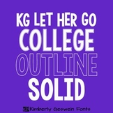 KG Let Her Go Font: Personal Use