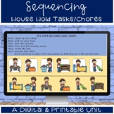 KG Chores/Household Tasks Sequencing Digital and Printable Unit