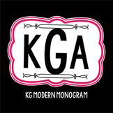 KG Modern Monogram Font: Personal Use
