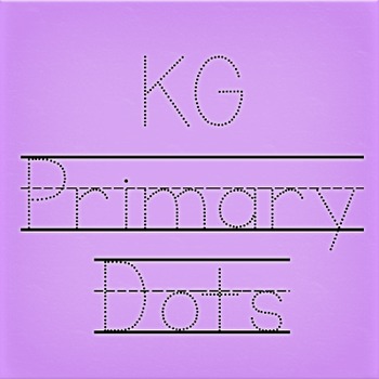 Preview of KG Primary Dots Lined Font: Personal Use