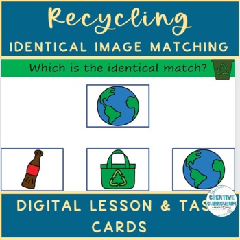 Preview of KG Recyclable Items Identical Image To Image Matching Digital & Task Cards