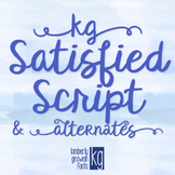 KG Satisfied Script Font: Personal Use