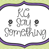 KG Say Something Font: Personal Use