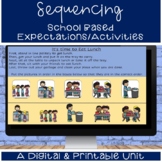 KG School Related Activities Task Sequencing Digital and P