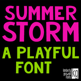 KG Summer Storm Font: Personal Use
