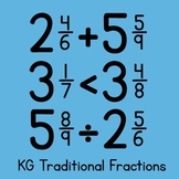 KG Traditional Fractions Font: Personal Use