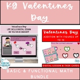 KG Valentines Day Basic & Functional Math All Lesson Bundle