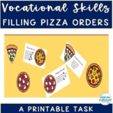 KG Vocational Skills & Reading Filling Pizza Orders Item O