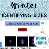 KG Winter Identifying Sizes Big Medium Small Boom Cards