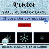 KG Winter Identifying Sizes Big Medium Small Digital Lesso