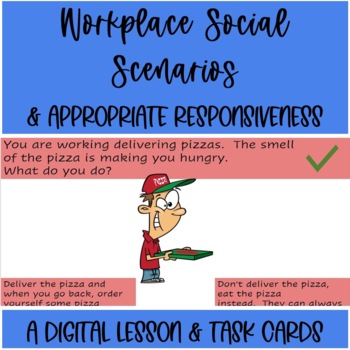 Preview of KG Workplace Social Scenarios & Appropriate Responsiveness Digital Lesson 2