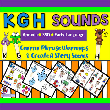Preview of K,G, & H Speech Sounds Carrier Phrases & Create A Scene