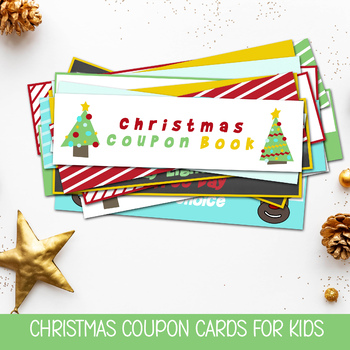 Preview of KIDS CHRISTMAS COUPON BOOK, HOLIDAY PRINTABLE, ADVENT GIFT, INSTANT DOWNLOAD