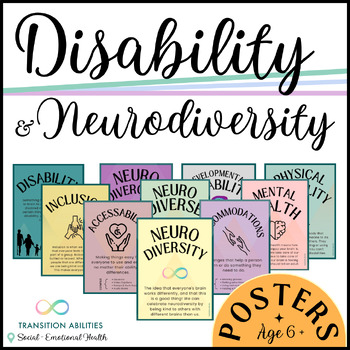 Preview of KIDS Disability Awareness & Acceptance 17 POSTERS | Neurodiversity