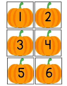 KINDER: Fall Counting Cards Numbers 1-20 by The Teaching and Learning ...