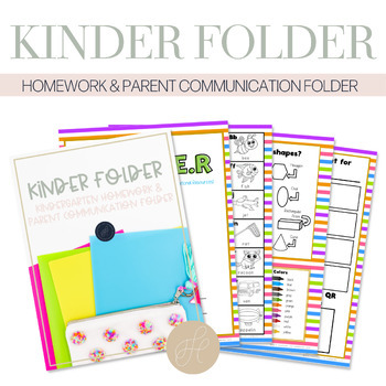 homework folder ideas for kindergarten