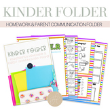 KINDER Folder | Kindergarten Homework & Parent Communicati