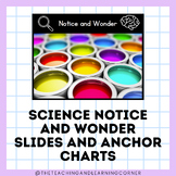 KINDER: Metacognition Notice and Wonder Slides and Anchor Charts