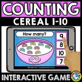KINDERGARTEN COUNTING OBJECTS TO 10 REVIEW GAME MATH CENTE